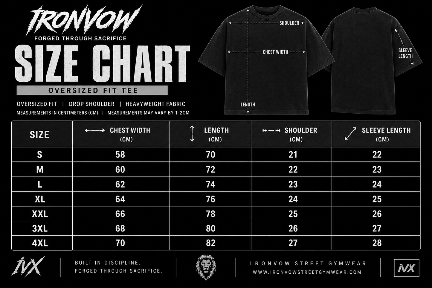 IronVow iced blue legacy tee