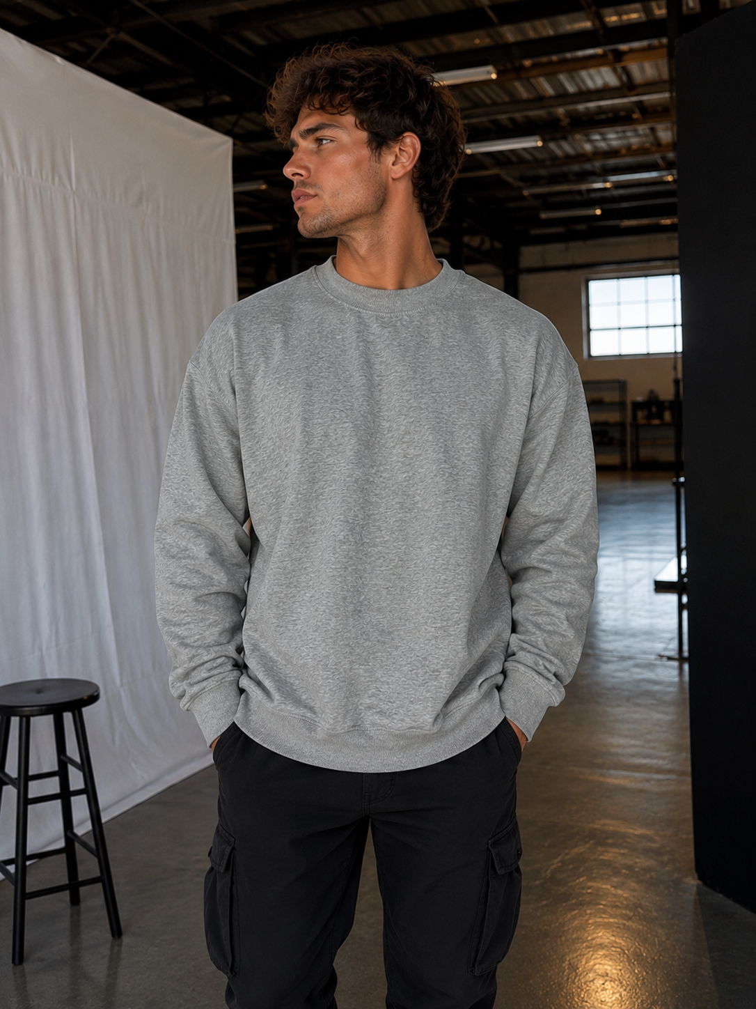Legacy Crew neck Gray/Pink