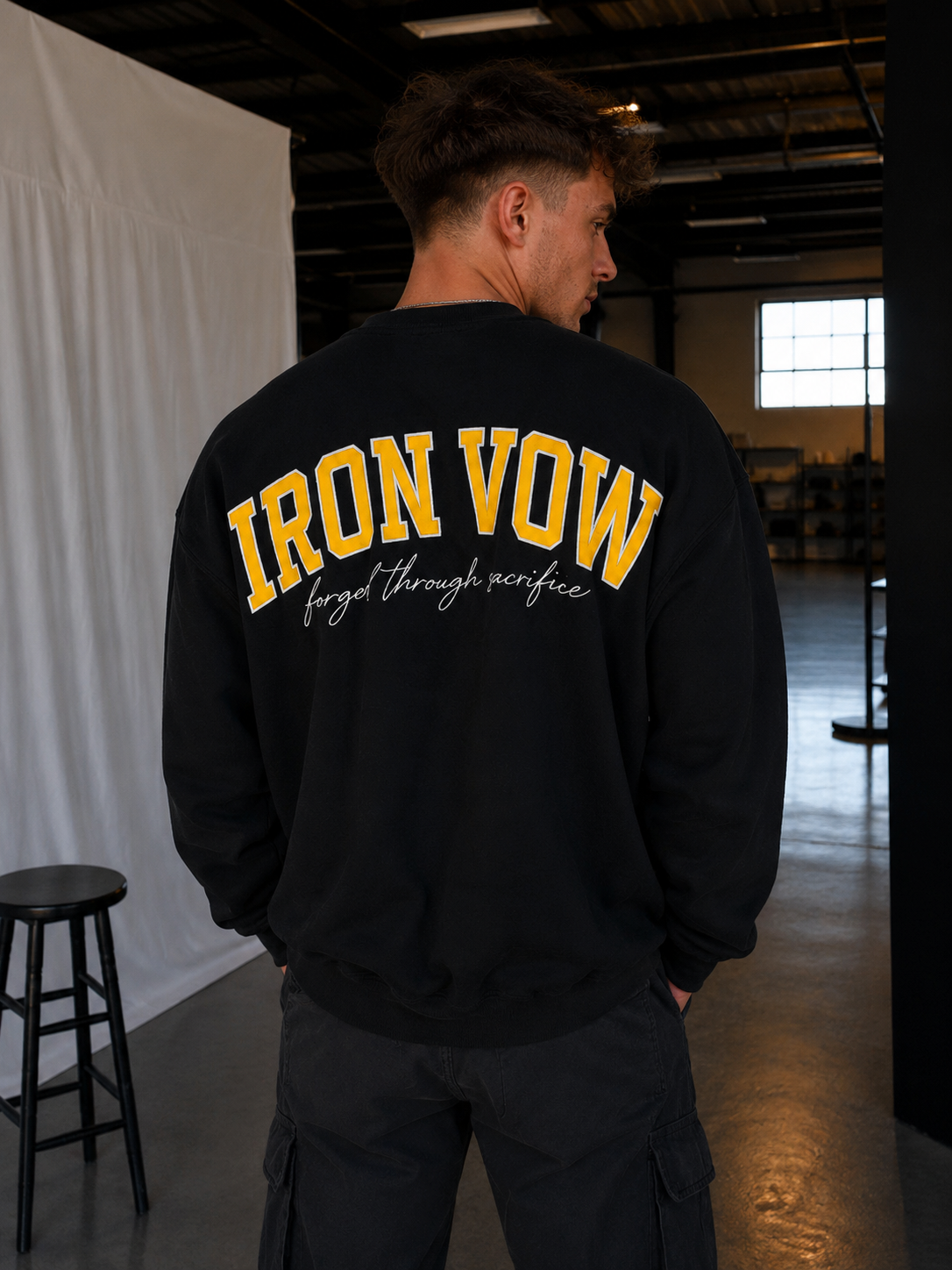 Legacy Crew neck black/yellow