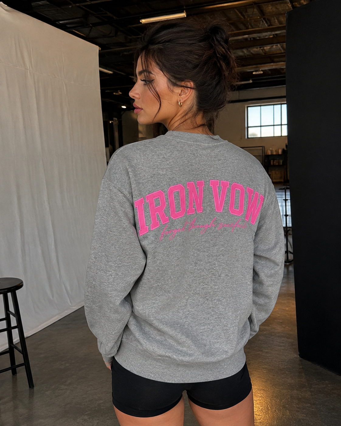 Legacy Crew neck Gray/Pink