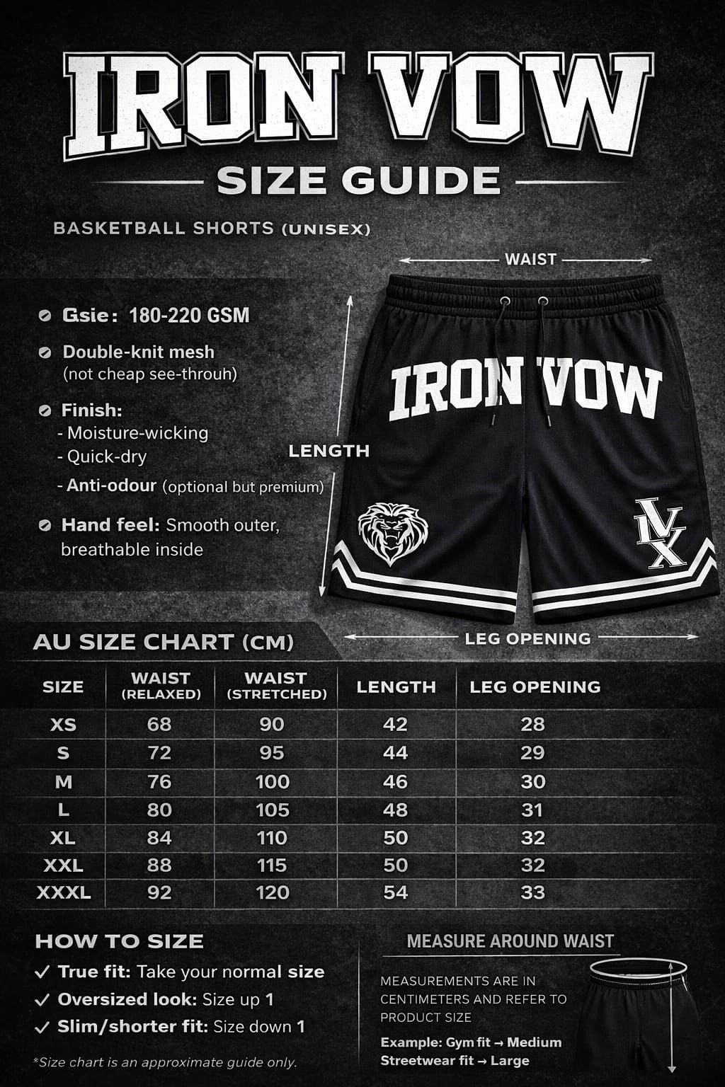 IronVow Basketball shorts